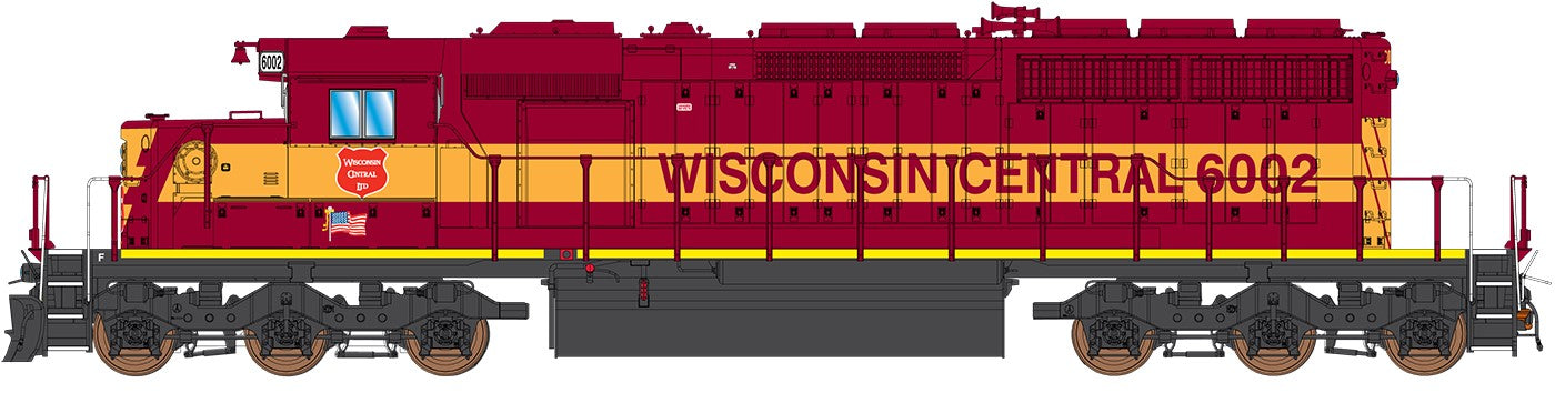 PREORDER Intermountain N 69396-06 EMD SD40-2 Diesel Locomotive, Wisconsin Central #6006