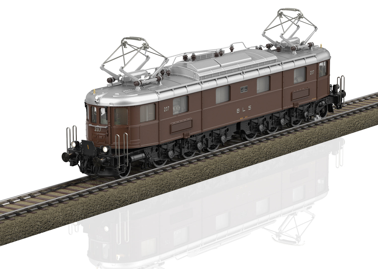 PREORDER Minitrix HO 25680 Class Ae 6/8 Electric, Bern-Lotschberg-Simplon #207 (DCC & Sound Equipped)