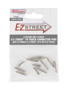 Williams 00272 O EZ Street To Track Connector Pins/8 Outside 4 Center