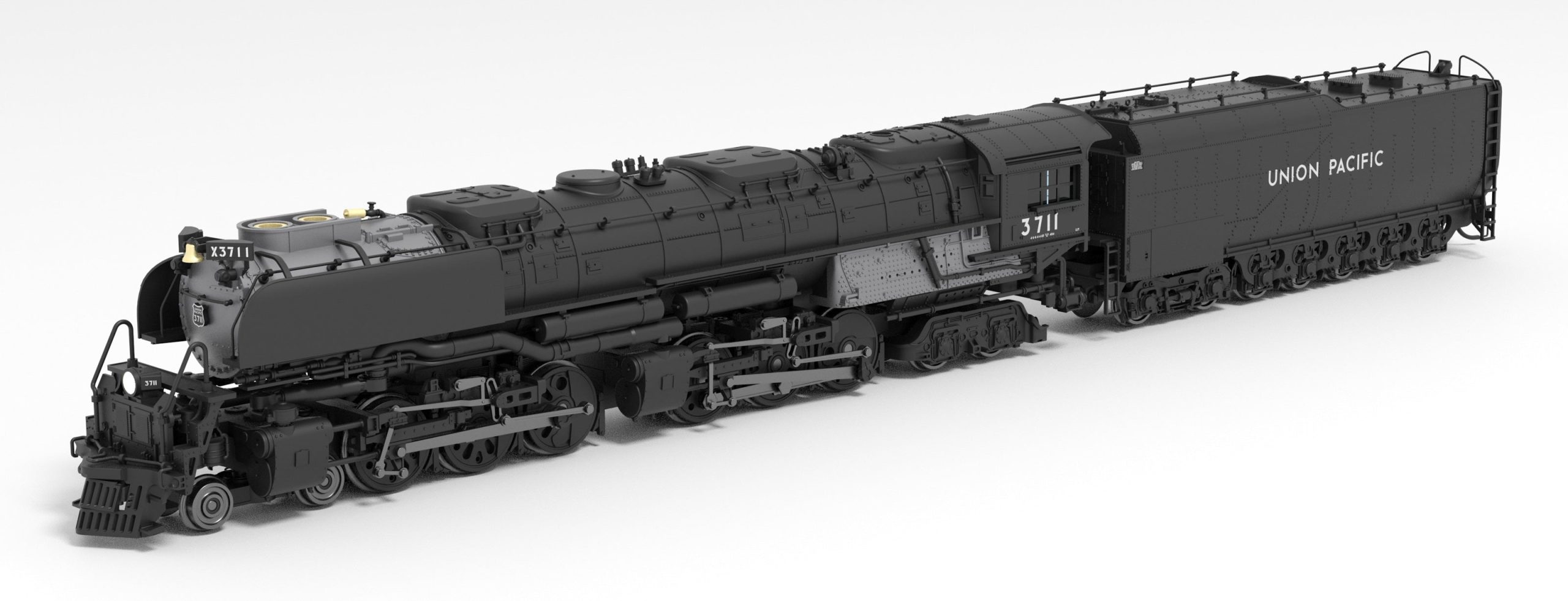 PREORDER BLI 6983 UP Challenger 4-6-6-4, #3714, Black & Graphite, Oil Tender, w/ wind wings, Paragon4 Sound/DC/DCC, Smoke, N