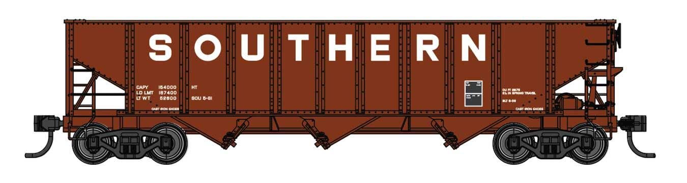 PREORDER Walthers Mainline HO 910-56753 70-Ton AAR 3-Bay Open Hopper, Southern #71465