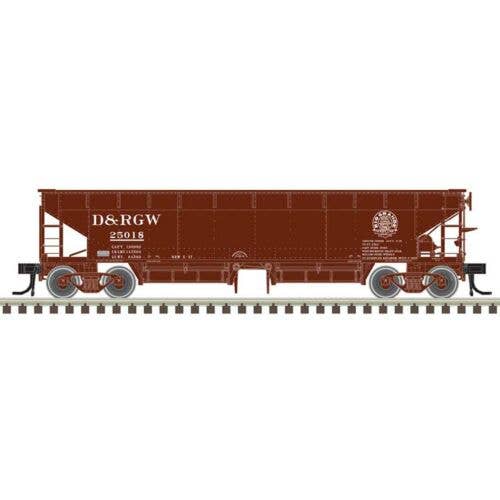 Atlas N 50006606 70-Ton Hart Ballast Car, Master, Denver & Rio Grande Western #25018