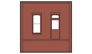 Woodland Scenics 30136 HO DPM Dock Level Wall Rectangular Entry