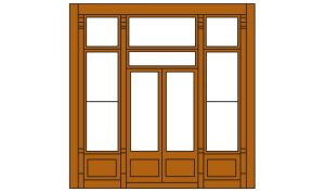 Woodland Scenics 30141 HO DPM Street Level Wall Victorian Entry