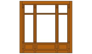 Woodland Scenics 30142 HO DPM Street Level Wall Victorian Window