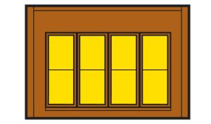 Woodland Scenics 30147 HO DPM 1-Story Wall Victorian Windows