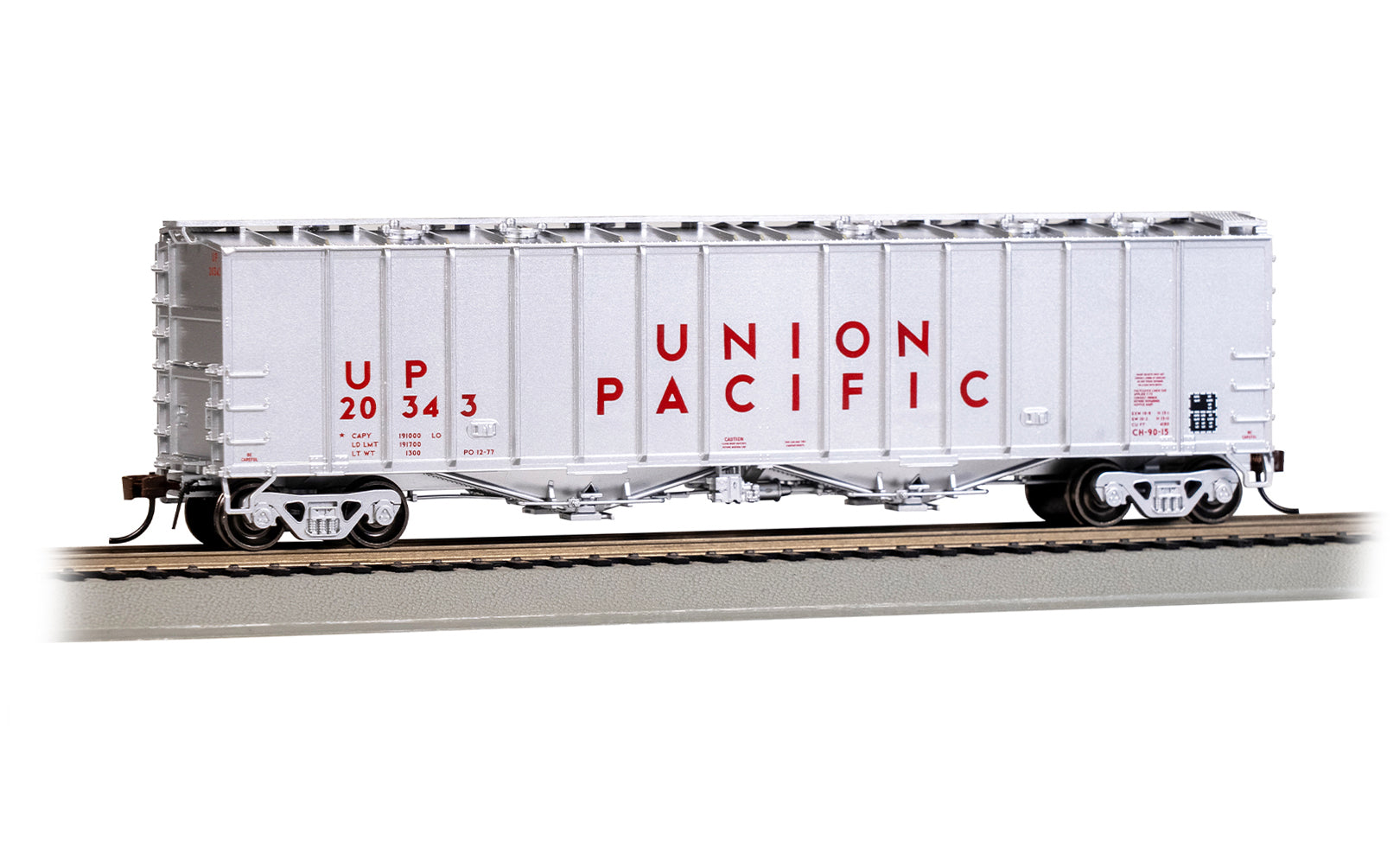 Bachmann Trains HO 70619 GATX Airslide Hoppers, Union Pacific #20343