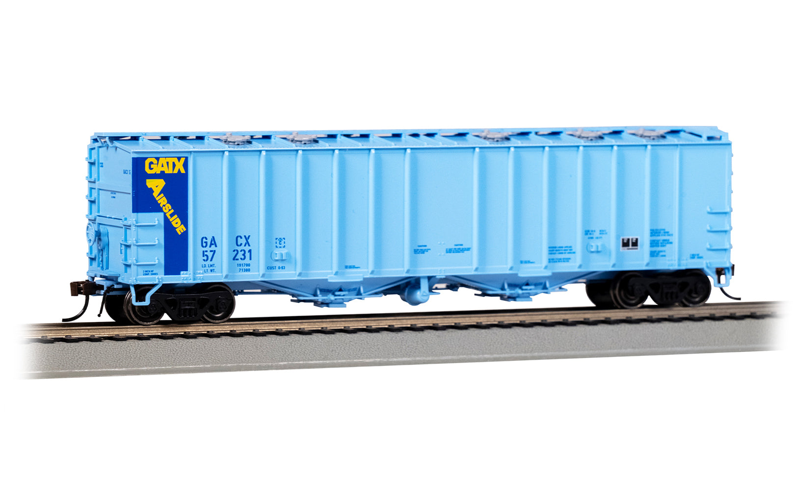 Bachmann Trains HO 70622 GATX Airslide Hoppers, GATX #57231