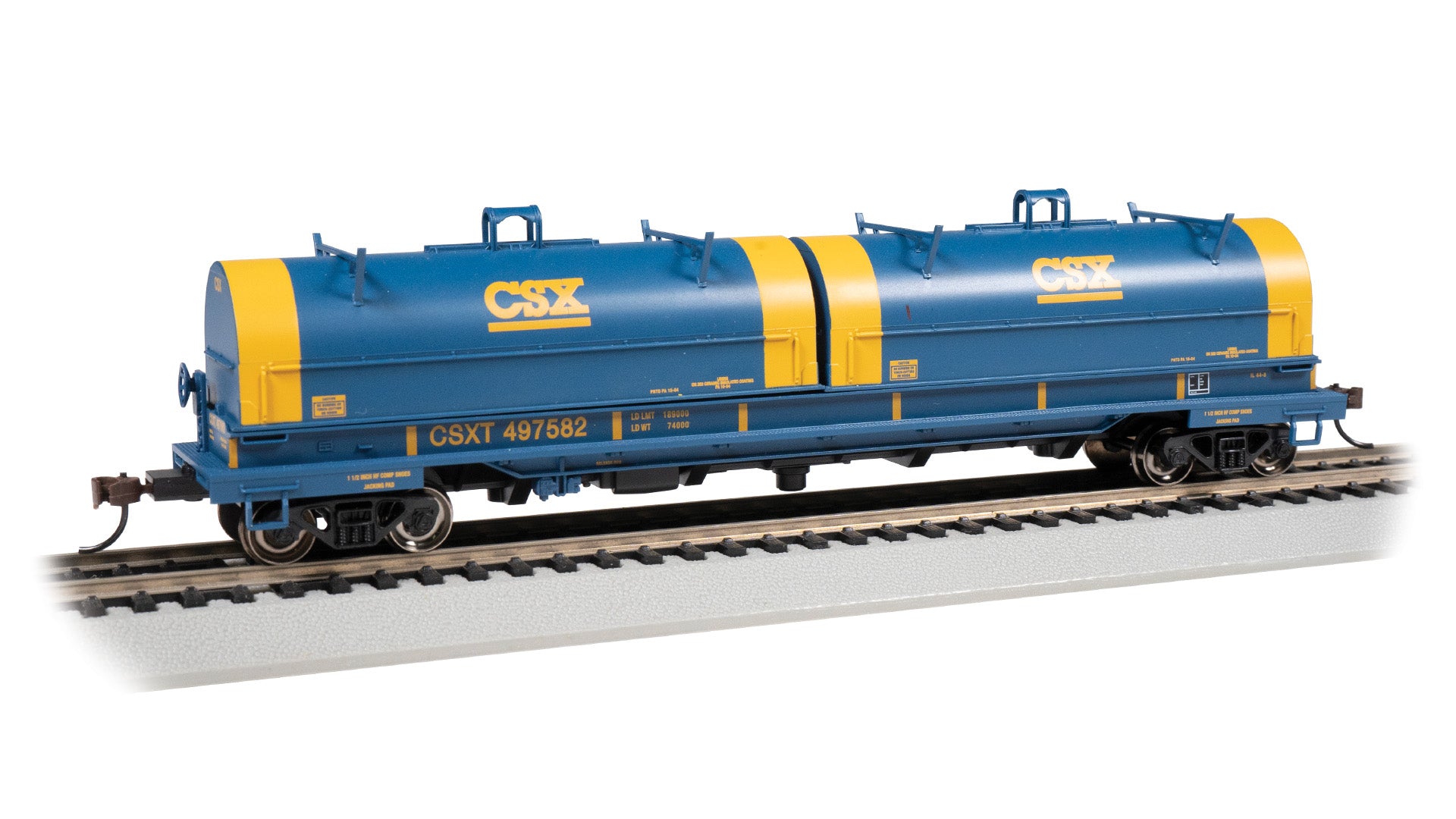 Bachmann 71402 55' STEEL COIL CAR with COIL LOAD CSX #497582, HO Scale