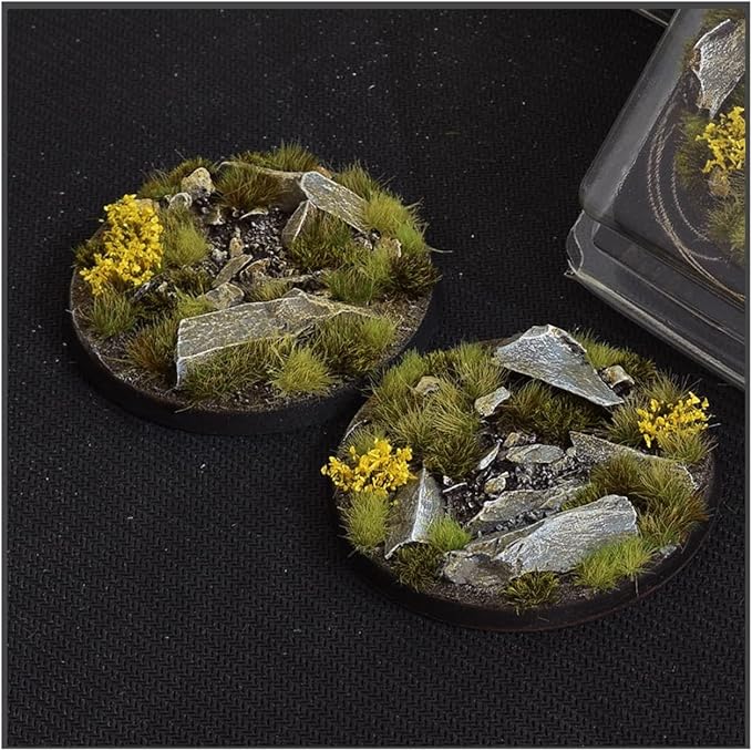 Gamers Grass Battle Ready Bases - Highland - Round 60mm (x2)