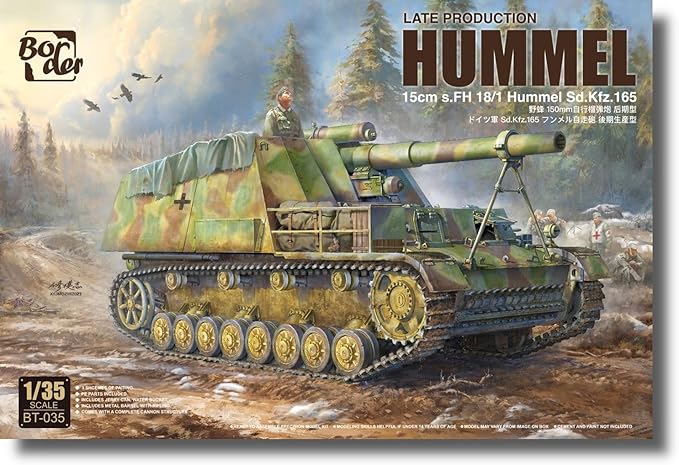Border Model 1/35 Hummel Late Production "15cm s.FH 18/1 Hummel Sd.kfz.165)