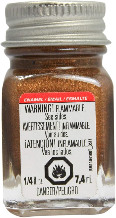 Testors 1182TT FLAT BRASS ENAMEL