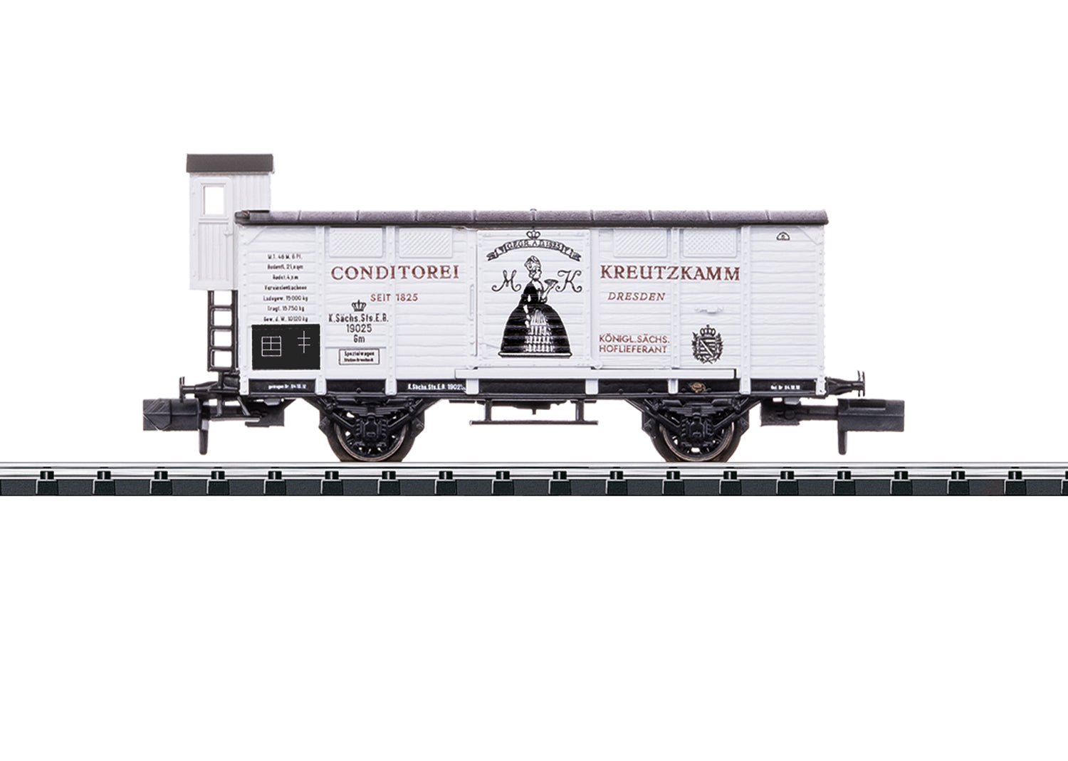 PREORDER Minitrix N 18993 G02 2-Axle Boxcar, Royal Saxon State Railway #19025