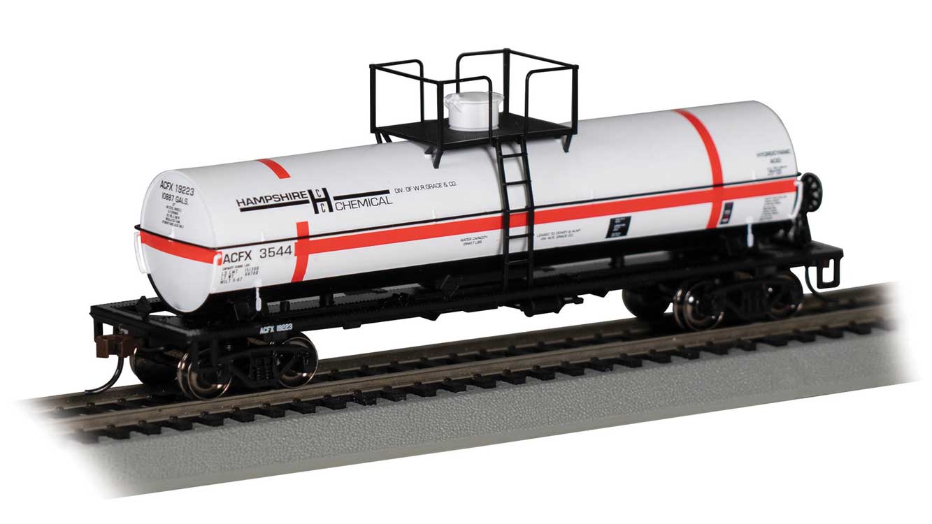 Bachmann Trains HO 75809 Small Dome Chemical Tank Car, Hampshire Chemical #3544