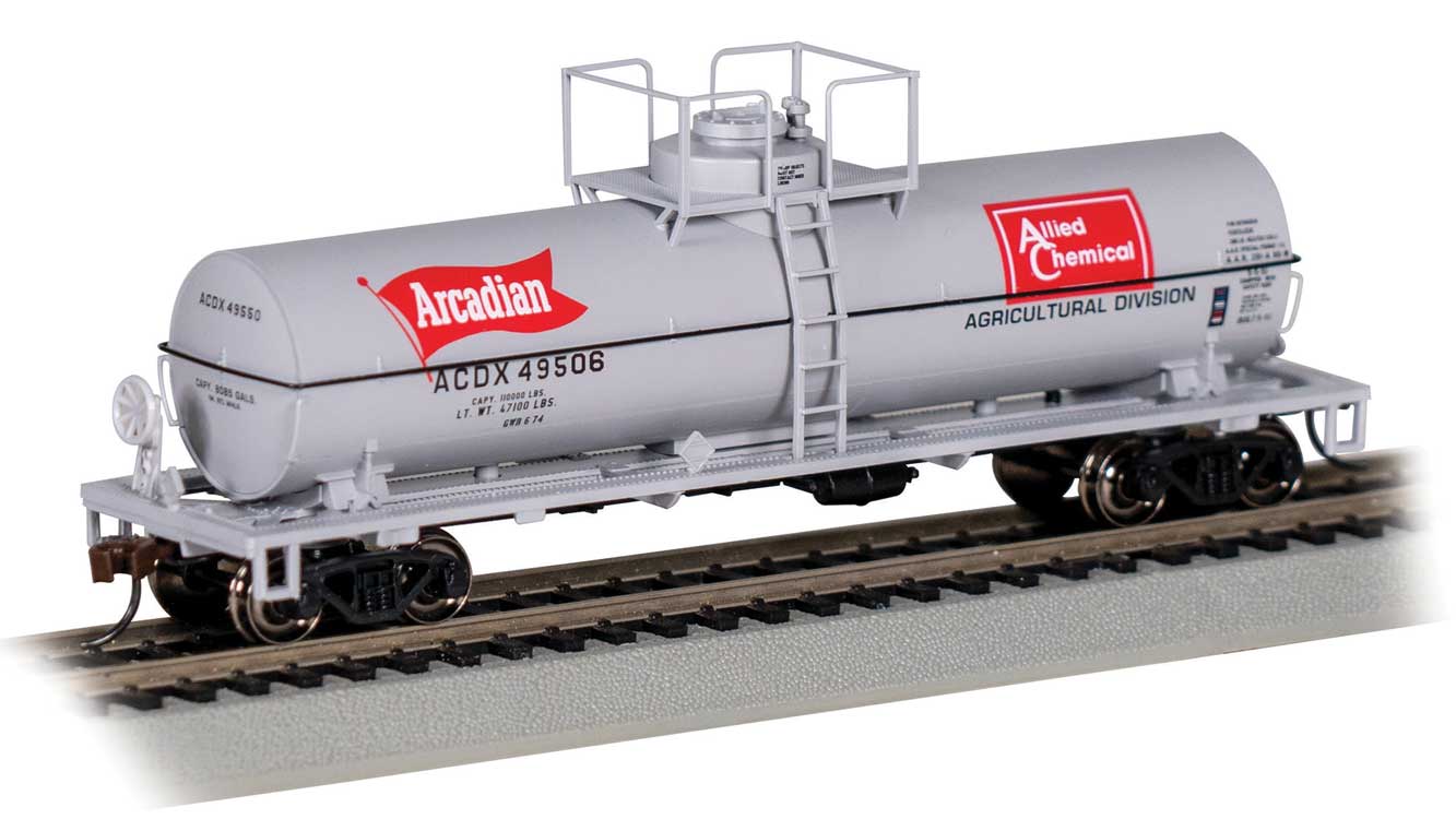 Bachmann Trains HO 75811 Large Dome Chemical Tank Car, Allied Chemical/Arcadian #49506