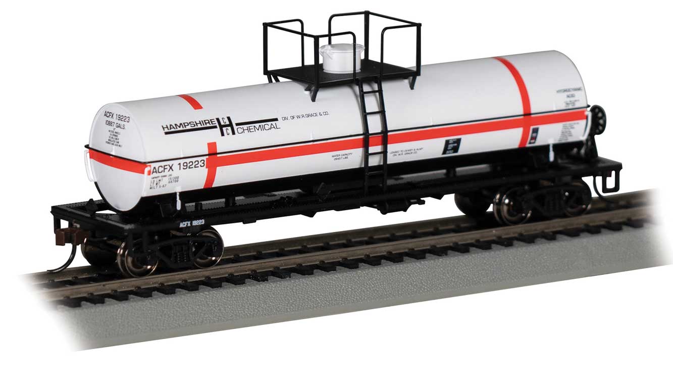 Bachmann Trains HO 75810 Small Dome Chemical Tank Car, Hampshire Chemical #19223