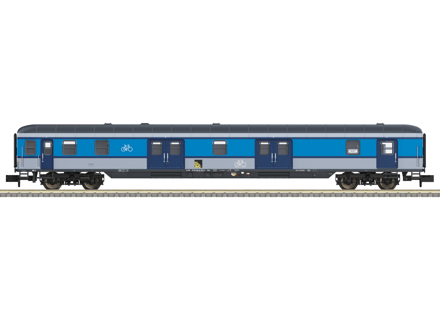 PREORDER Minitrix N 18552 Type Dm Bicycle Transport Baggage Car, Rail Service Company #50 80 89-35 703-9