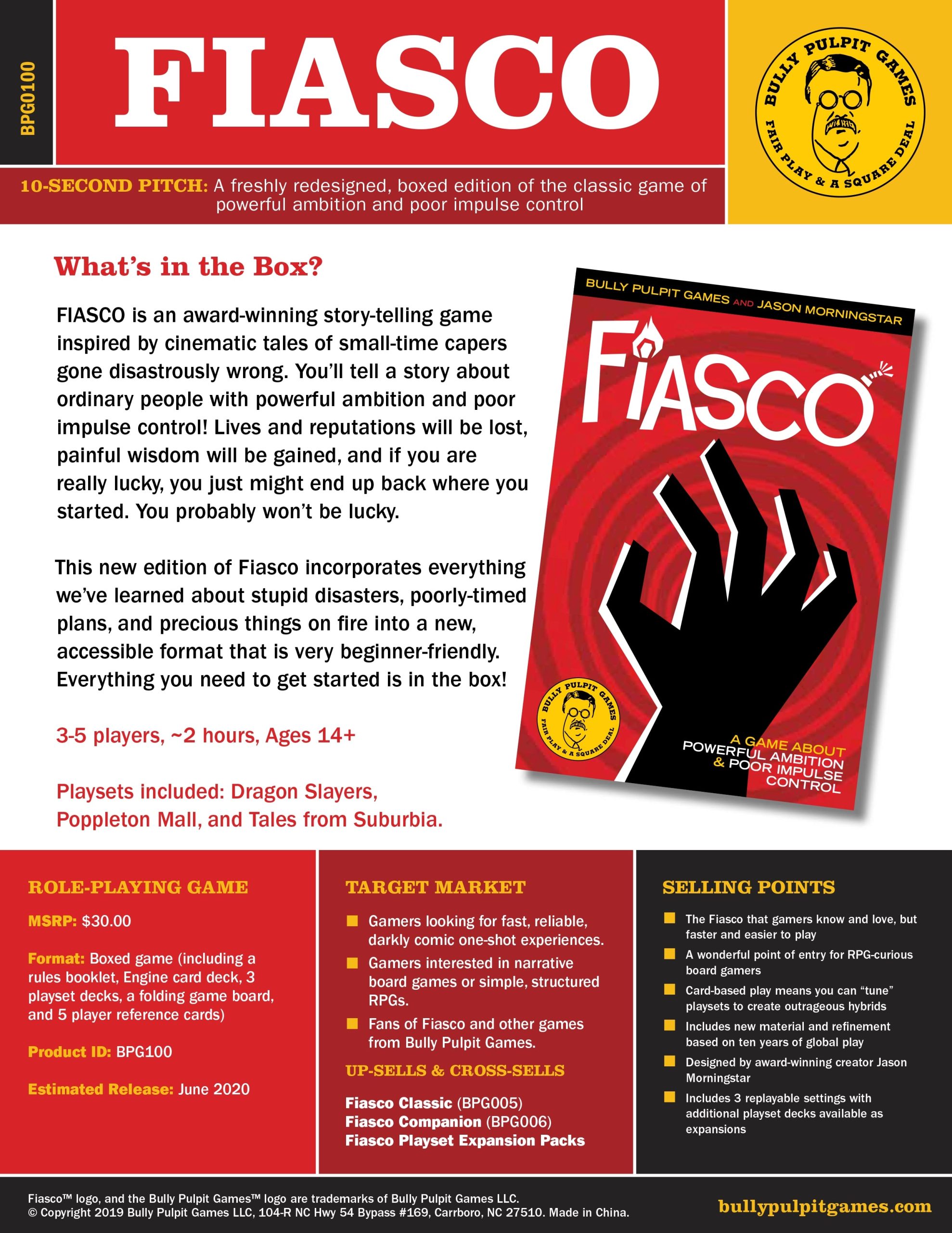 Fiasco RPG: Boxed Set (Revised)