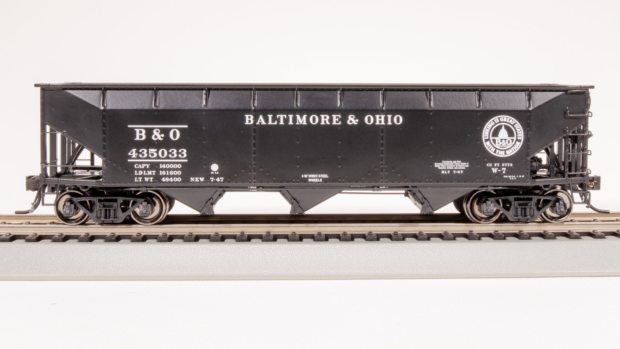 BLI 8105 AAR 70-ton Triple Hopper, B&O (W-7), #435125, HO