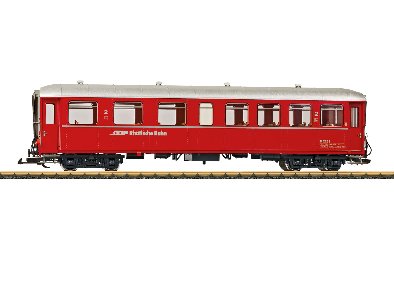 PREORDER LGB G 31526 2nd Class Express Train Passenger Car, Rhaetian RhB