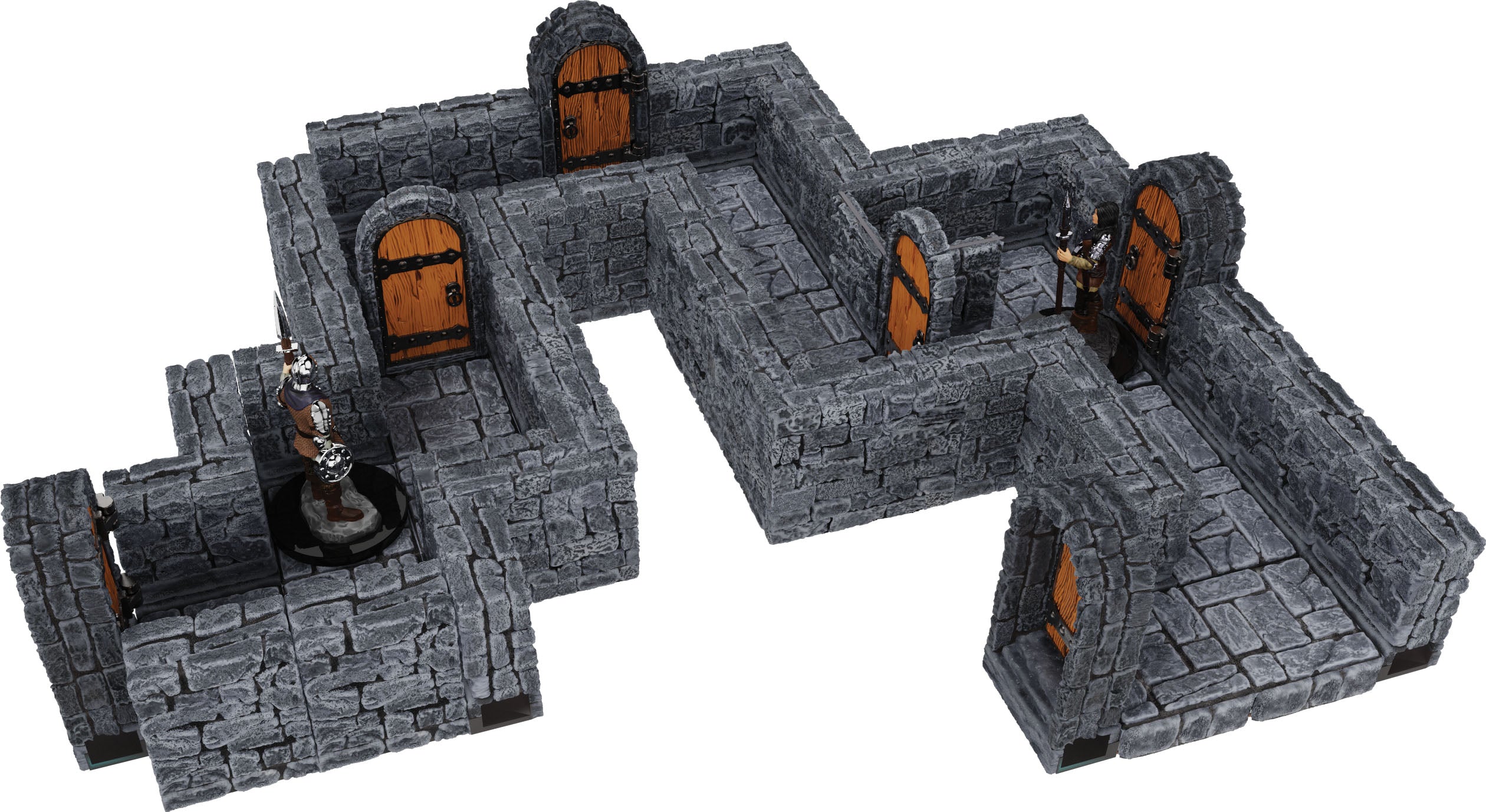 WarLock Tiles: Expansion Pack - 1 in Dungeon Straight Walls