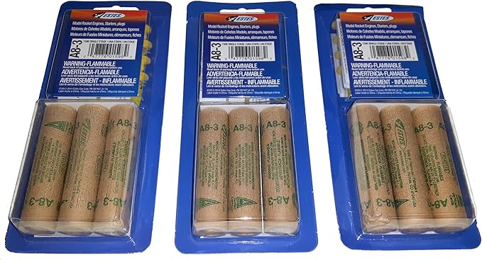 Estes Rockets 7957 A8-3 ENGINE FLIGHT PACK