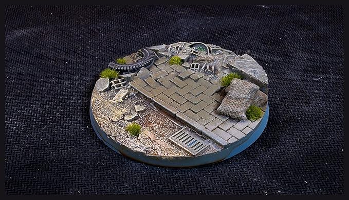 Gamers Grass Battle Ready Bases - Urban Warfare - Round 60mm (x2)