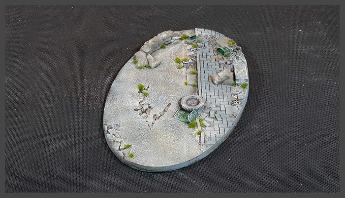 Gamers Grass Battle Ready Bases - Urban Warfare - Oval 170mm (x1)