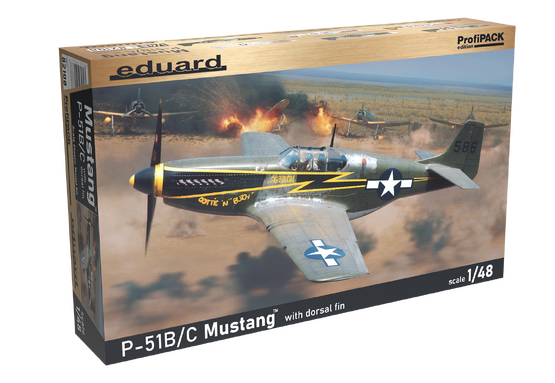 Eduard 1/48 P-51B/C Mustang w/ dorsal fin Profipack Edition