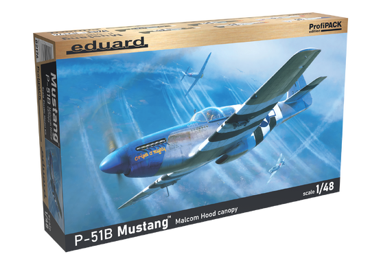 Eduard 1/48 P-51B Mustang w/Malcolm Hood canopy Profipack Edition