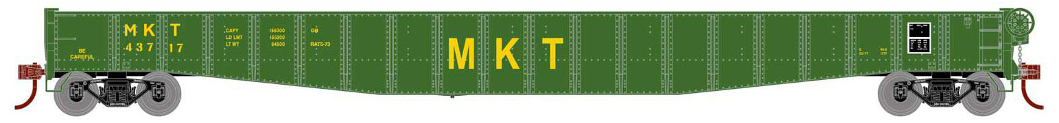 Athearn HO 82972 65' 6" Mill Gondola, Missouri-Kansas-Texas #43720