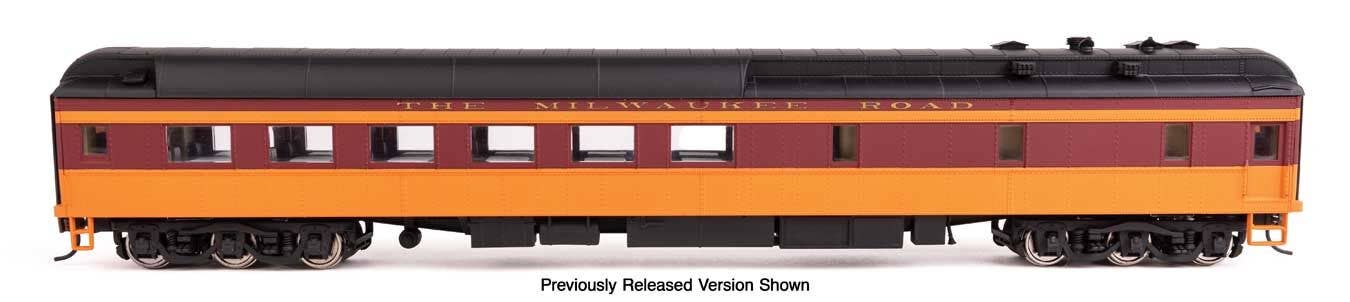 PREORDER Walthers Proto HO 920-17705 Lighted 82' Pullman-Built Heavyweight 36-Seat Diner, Milwaukee Road #5128