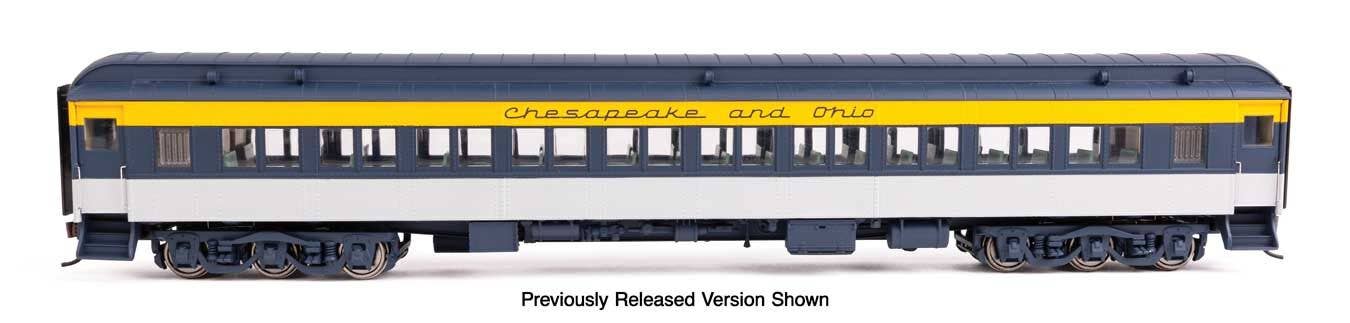 Walthers Proto HO 920-17603 Lighted 82' Pullman-Built Heavyweight Paired-Window Coach, Chesapeake & Ohio #715