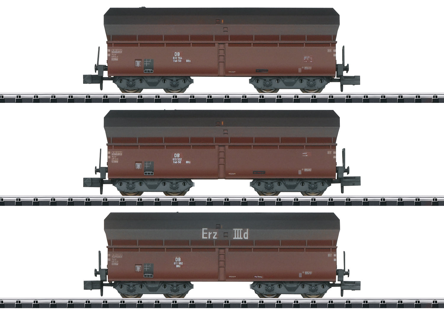 PREORDER Minitrix N 18269 Type OOtz Fad 50 Hopper Car, Deutsche Reichsbahn (3-Pack)