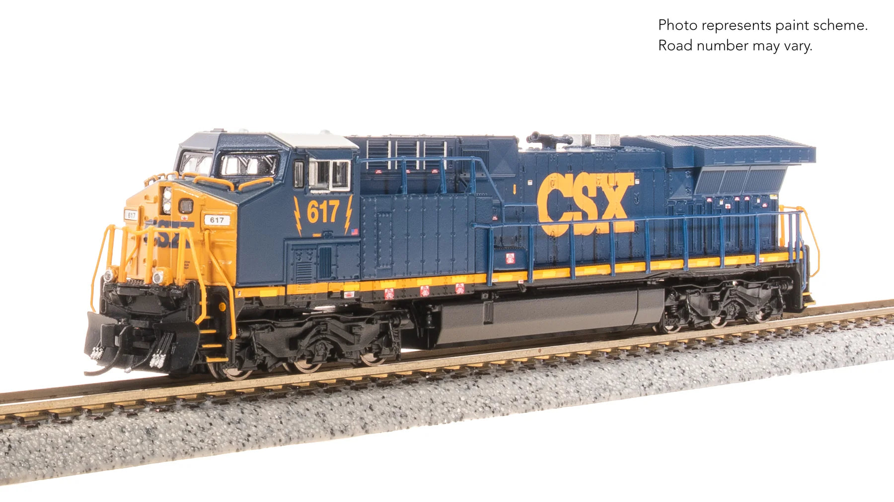 Broadway Limited Imports N 8574 GE AC6000CW Paragon4, CSX #617 (DCC and Sound)