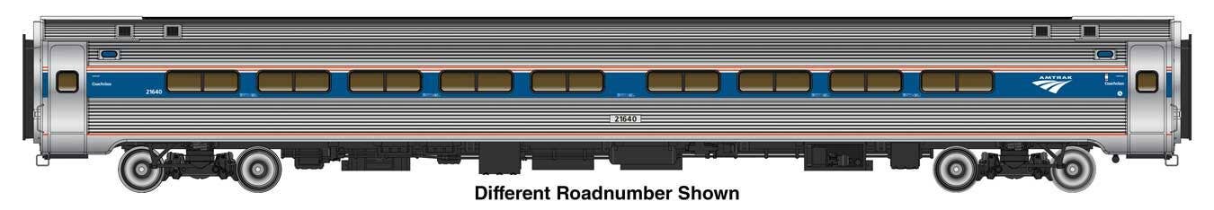 PREORDER Walthers Proto HO 920-11212 85' Amfleet I 84-Seat Coach, Amtrak Phase VI (Decal)