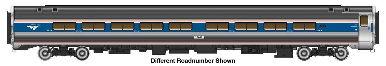 PREORDER Walthers Proto HO 920-12231 85' Amfleet II 59-Seat Coach Lighted, Amtrak Phase VI