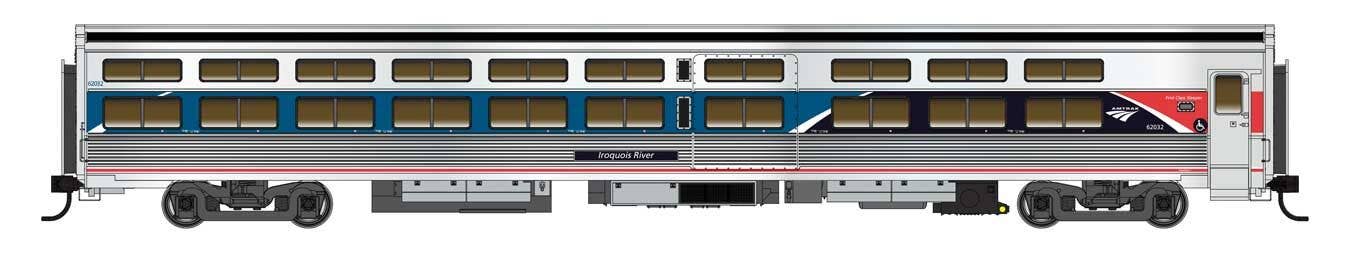 Walthers Proto HO 920-12309 85' Budd Viewliner Sleeper, Amtrak Phase VII Iroquois River #62032 (Lighted) | 112.48