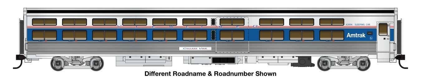 Walthers Proto HO 920-11300 85' Budd Viewliner Sleeper, Amtrak Phase IV Decal | 98.98