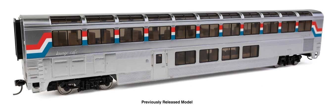 PREORDER Walthers Proto HO 920-12044 Lighted 85' Pullman-Standard Superliner I Lounge, Amtrak Phase III #33003