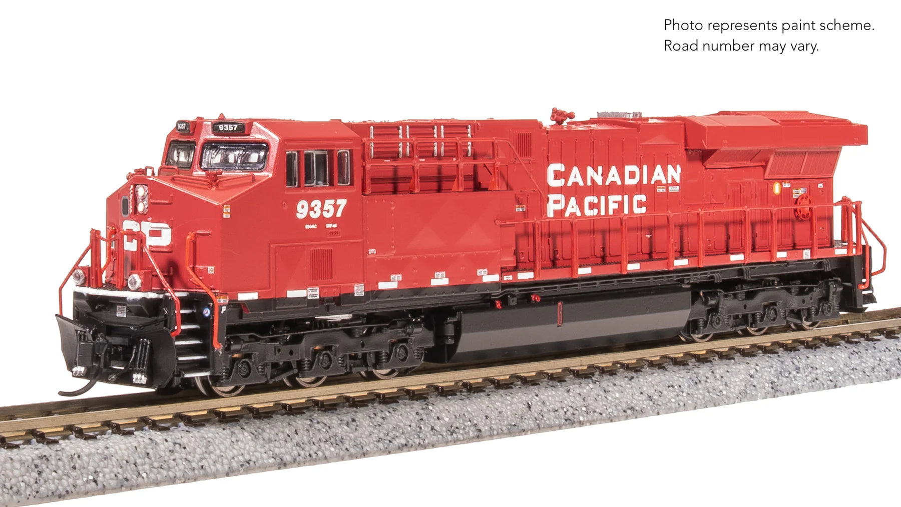 Broadway Limited Imports N 8632 GE ES44AC Stealth, Canadian Pacific #9357 (Standard DC)