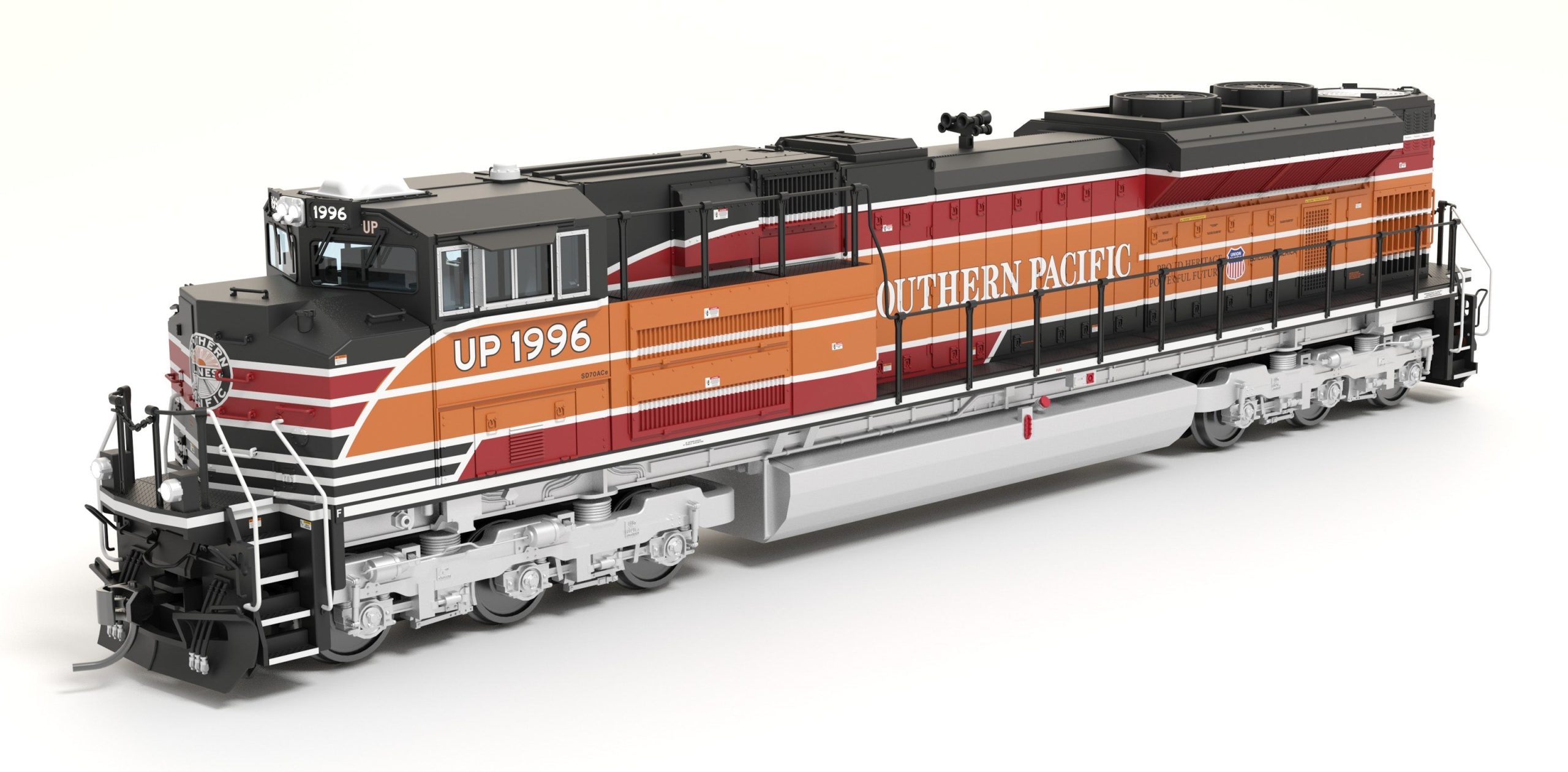 BLI 8689 EMD SD70ACe, UP 1996, SP Heritage Paint, Paragon4 Sound/DC/DCC, w/ Smoke, HO