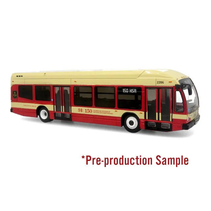 PREORDER Iconic Replicas HO 87-0624 Nova Bus LFSH Transit Bus, Hamilton - 150th Anniversary