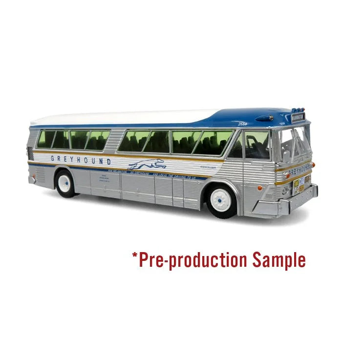 PREORDER Iconic Replicas HO 87-0625 1964 MCI MC-5A Coach, Greyhound Golden Anniversary
