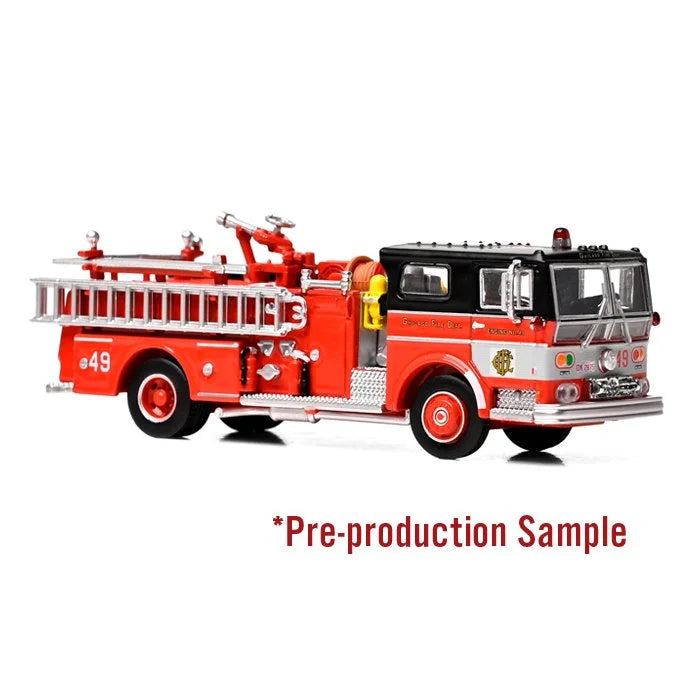 PREORDER Iconic Replicas HO 87-0648 Ward LaFrance Fire Engine, Chicago Fire Department