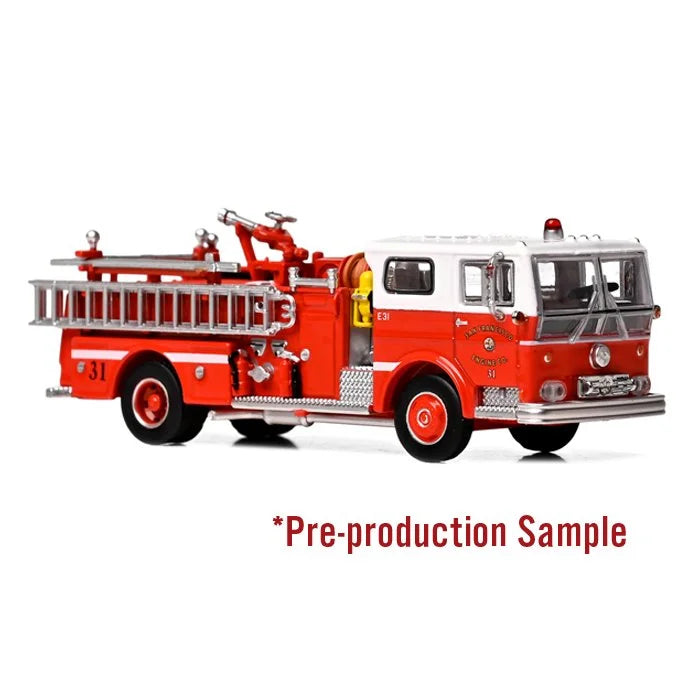 PREORDER Iconic Replicas HO 87-0649 Ward LaFrance Fire Engine, San Francisco Fire Department