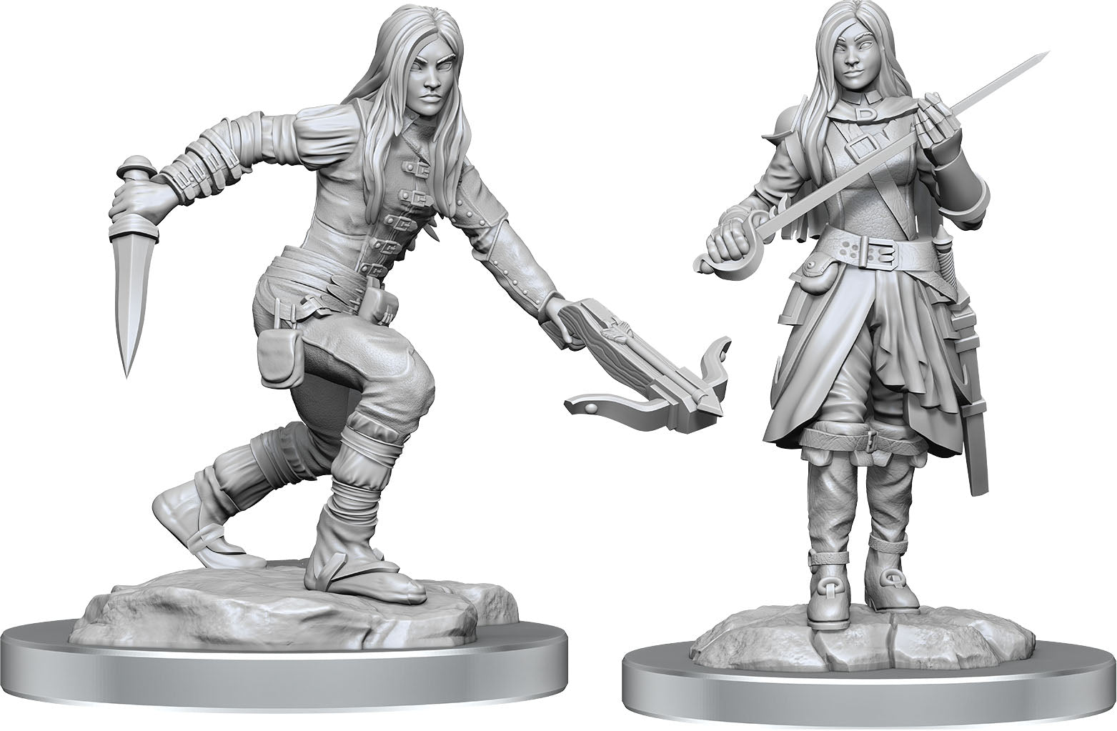 Dungeons & Dragons: Nolzur's Marvelous Unpainted Miniatures - W17 Half-Elf Rogue Female