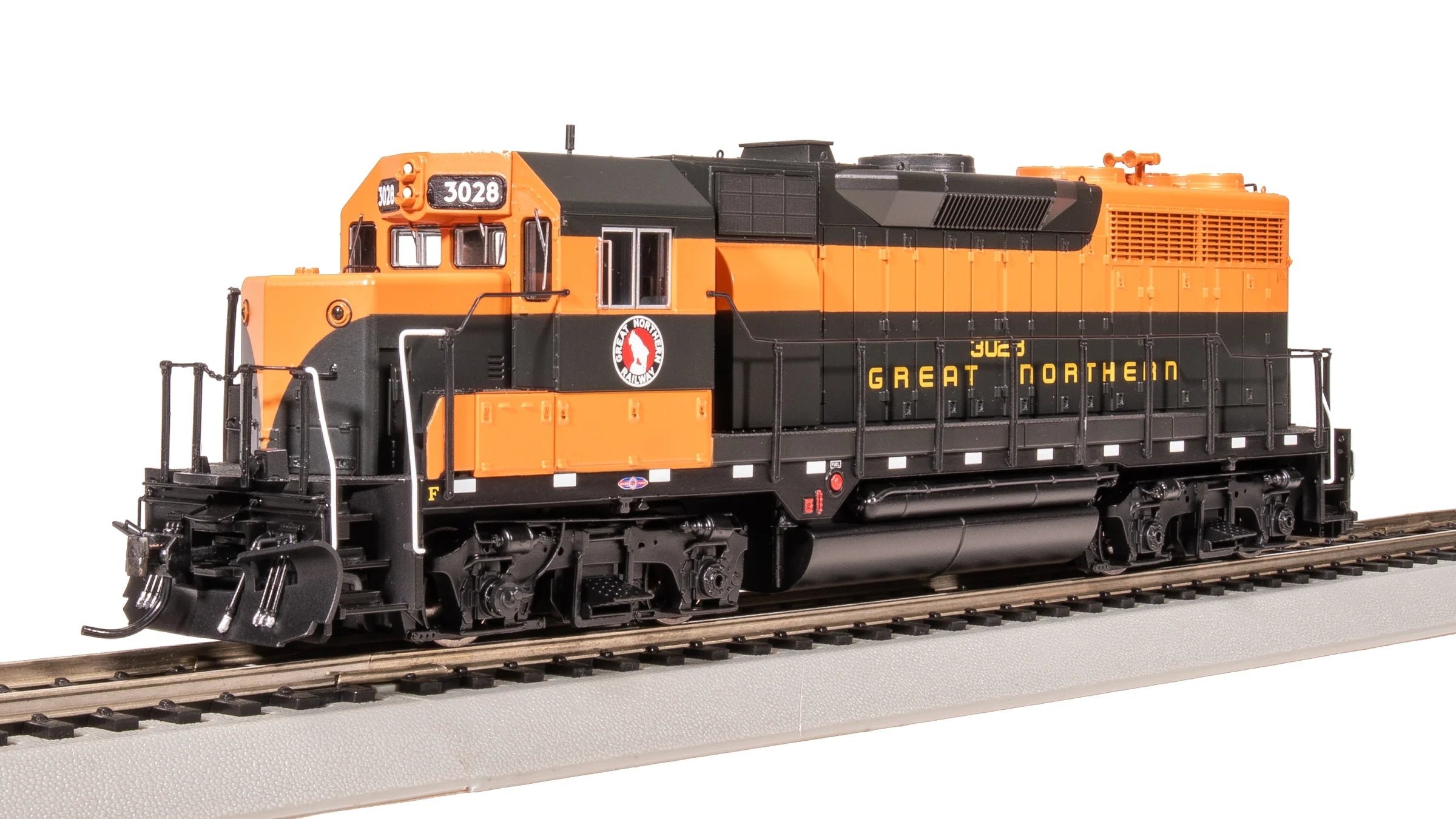 Broadway Limited Imports HO 8894 EMD GP35 Low Nose Locomotive, Paragon4, Great Northern #3028 (DCC and Sound Equipped)