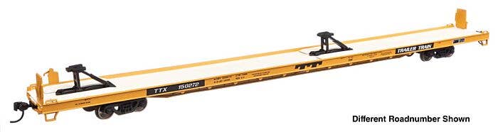Walthers Mainline HO 5737 89' Channel Side Flatcar, Trailer-Train #150535