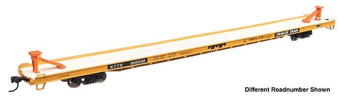 Walthers Mainline HO 5741 89' Channel Side Flatcar, Trailer-Train KTTX #153988